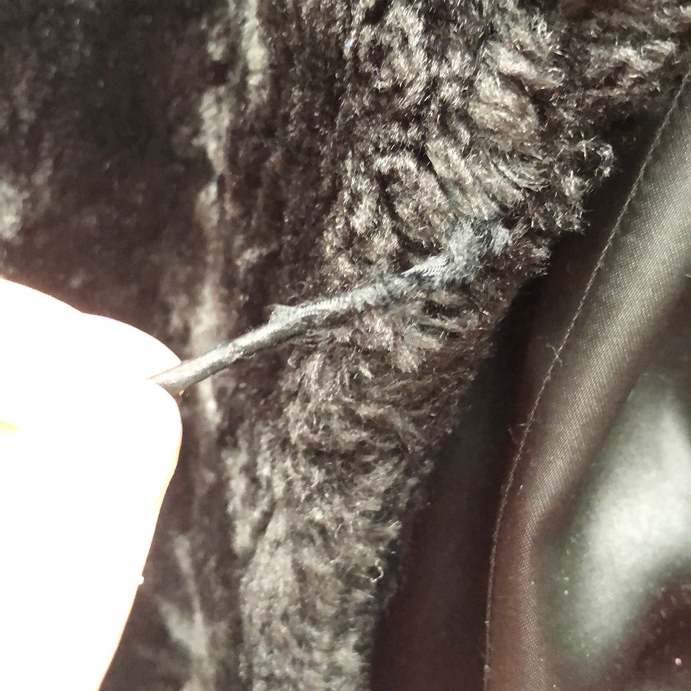 INC Black Faux Fur Coat - Picture 6 of 6